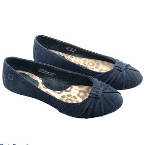 Born ballet flats navy suede 7.5